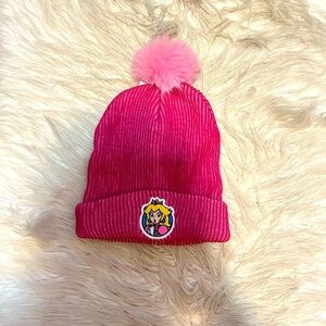 Pink Princess Peach Beanie